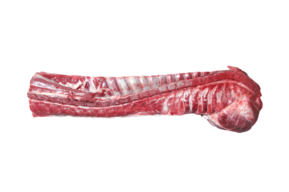 Loin bone head-on skin-off