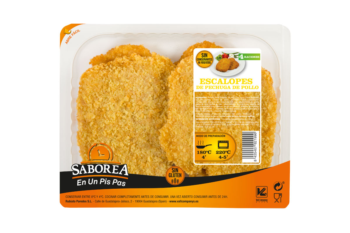 Escalope de frango panado 